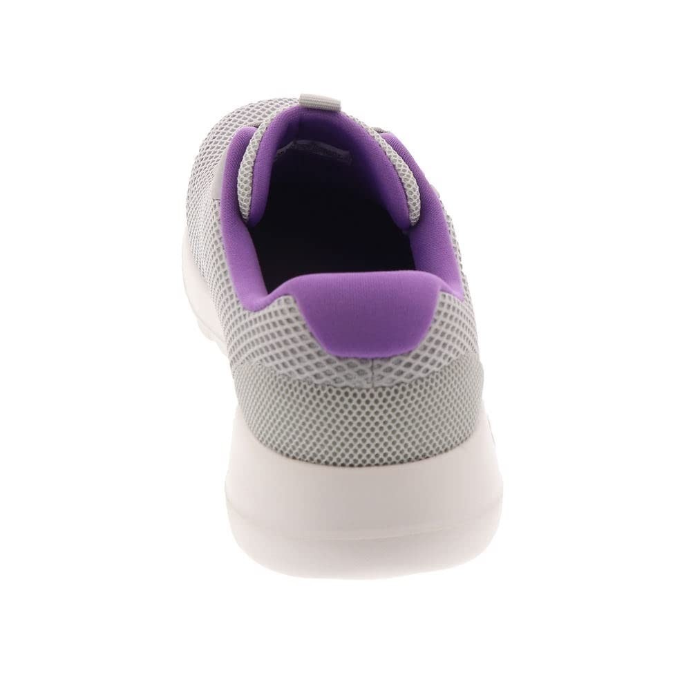 Skechers GO Walk Joy - Light Motion, Gray/Lavender, 9.5 Wide 124707W - Picture 4 of 10